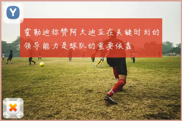 霍勒迪称赞阿夫迪亚在关键时刻的领导能力是球队的重要依靠